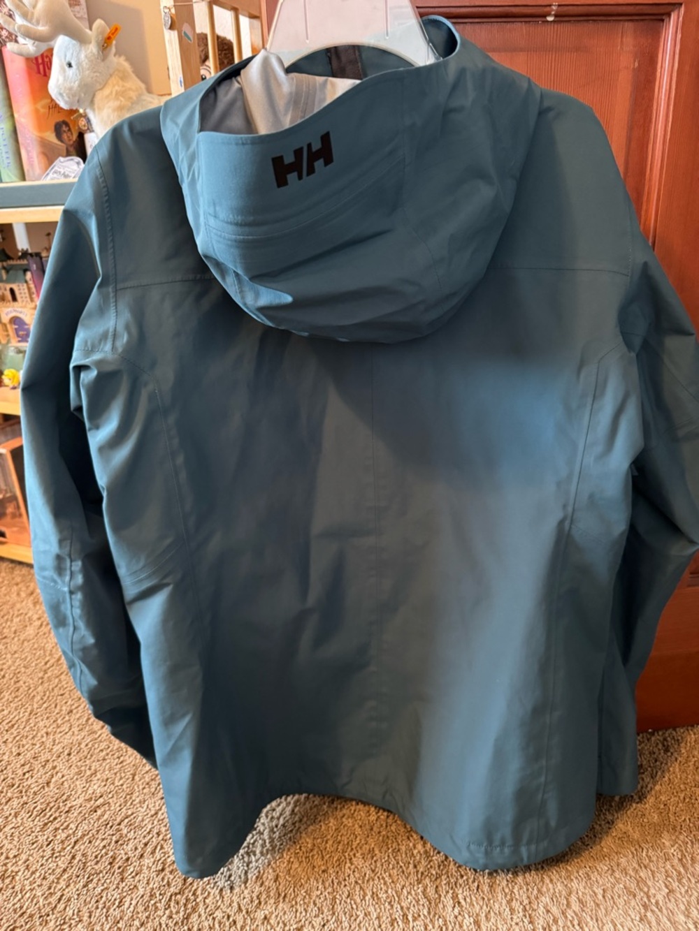 Helly Hansen Women's Teal Waterproof Hooded Jacket - Picture 3 of 5